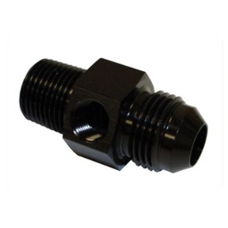 [PRF194-06-06BLK] Male Pipe to Male AN Fuel Fitting Black - 194-06-06BLK
