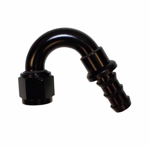 [PRF1552BLK] Push-On Hose Fitting, 150 Degree -6 Black - 1552BLK