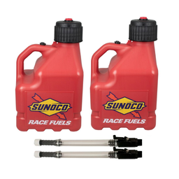 [RAJR3002RD-4045] Sunoco Vented 3 Gal Jug w/Alum Valve Hose 2 Pack, Red - R3002RD-4045