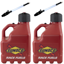 [RAJR3002RD-4045] Vented 3 Gallon Jug w/ Aluminum Valve Hose 2 Pack, Red - R3002RD-4045