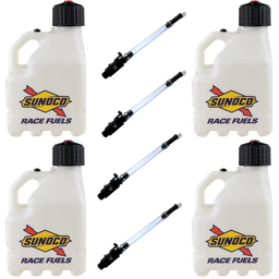 [RAJR3004CL-4045] Vented 3 Gallon Jug w/ Aluminum Valve Hose 4 Pack, Clear - R3004CL-4045