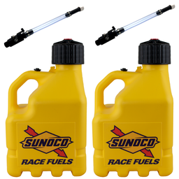 [RAJR3002YL-4045] Vented 3 Gallon Jug w/ Hose and Aluminum Valve 2 Pack, Yellow - R3002YL-4045