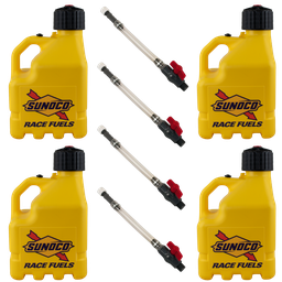 [RAJR3004YL-5226] Vented 3 Gallon Jug w/ Plactic Valve and Hose 4 Pack, Yellow - R3004YL-5226