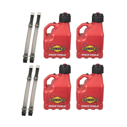 [RAJR3004RD-3044] Sunoco Vented 3 Gallon Jug w/Deluxe Hose 1 Pk, Red - R3004RD-3044