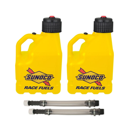 [RAJR3002YL-3044] Sunoco Vented 3 Gallon Jug w/Deluxe Hose 2 Pack, Yellow - R3002YL-3044