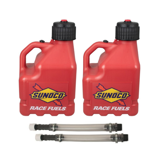 [RAJR3002RD-3044] Vented 3 Gallon Jug w/ Deluxe Hose 2 Pack, Red - R3002RD-3044