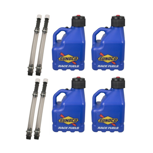 [RAJR3004BL-3044] Vented 3 Gallon Jug w/ Deluxe Hose 4 Pack, Blue - R3004BL-3044