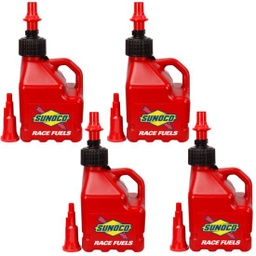 [RAJR3104RD-FF] Sunoco Ventless 3 Gallon Jug w/Fastflo Lid 4 Pack, Red - R3104RD-FF