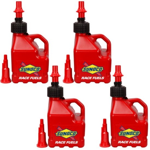 [RAJR3104RD-FF] Ventless 3 Gallon Jug w/ Fastflo Lid 4 Pack, Red - R3104RD-FF