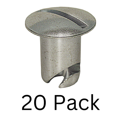 [6400-20] Dzus Buttons, Steel, .400 Long, 20 Pack - 6400-20