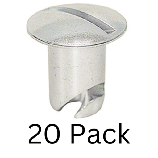 [A6500-20] Dzus Buttons, Aluminum, .500 Long, 20 Pack - A6500-20
